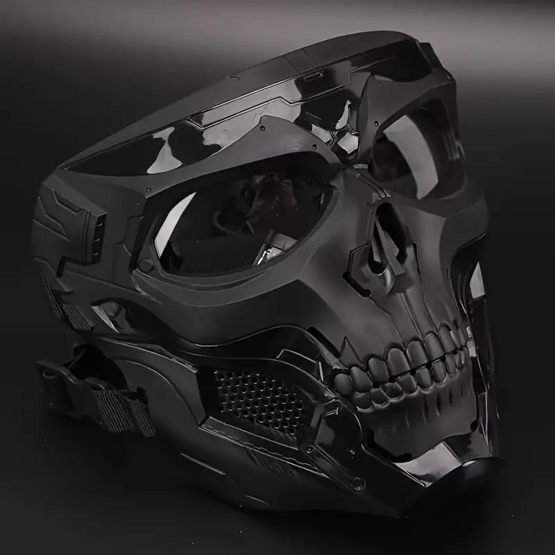 FAST Skull Mask And Helmet Set, Adjustable Knob for Outdoor Activities for Cosplay Photo Props, Bar Club Rave Party Supplies, Gift & Collection, Halloween Music Festival