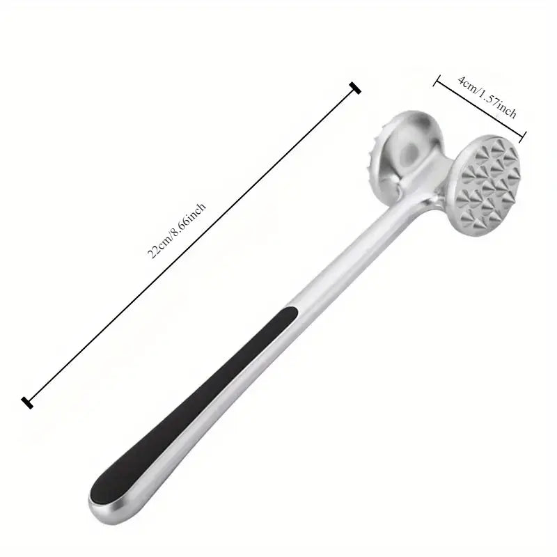 Stainless Steel Meat Tenderizer Mallet - Dual-Sided