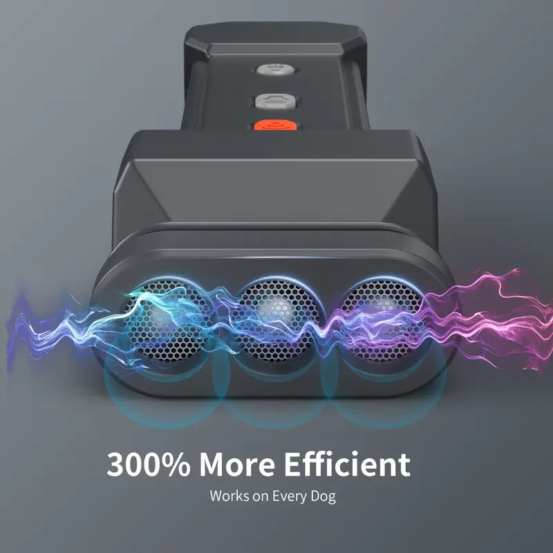Soundwave technology Dog Repeller, Soundwave technology Barking Stopper, with Beep Bee Sound, with Super Bright Flashlight, 3 Soundwave technology Emitters, USB Rechargeable, Ultra Long Standby