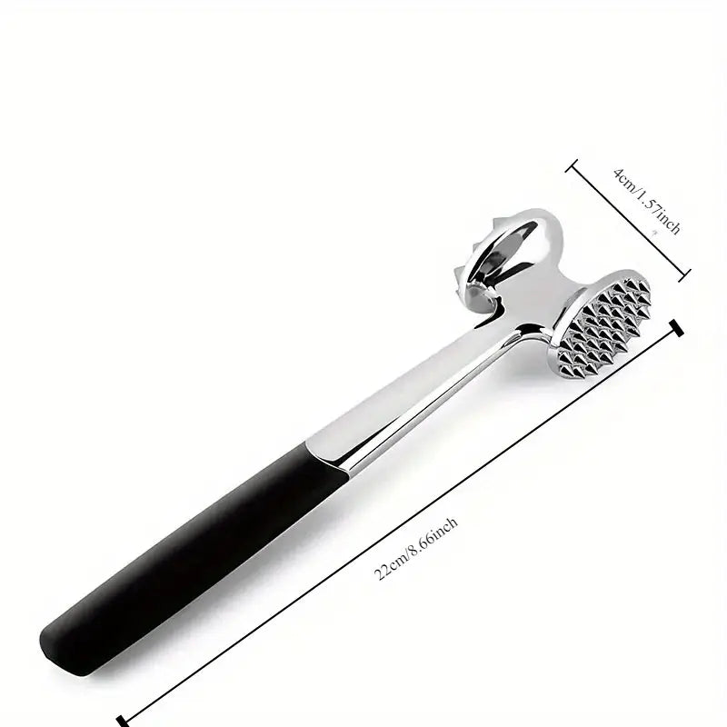 Stainless Steel Meat Tenderizer Mallet - Dual-Sided