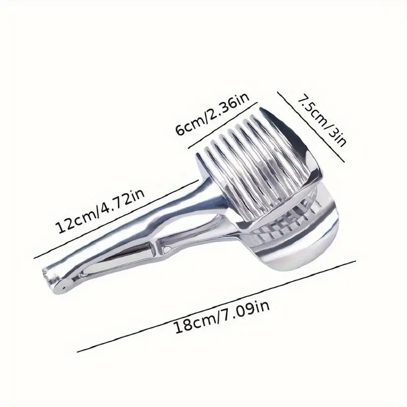 Stainless Steel Multi-Blade Tomato & Lemon Slicer | Effortless Kitchen Tool for Easy Slicing of Tomatoes, Lemons, and Onions
