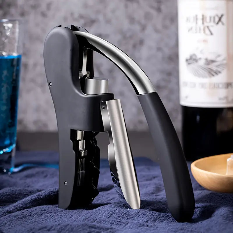 Elegant & Easy-to-Use Wine Bottle Opener - Durable Zinc Alloy, Spiral Corkscrew Tool, Perfect for Home, Bar, and Restaurant Use, Bar Essentials | Elegant Wine Opener | Durable Metal Opener