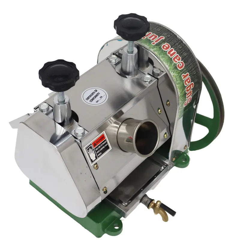 Hand-Cranked Sugarcane Machine 3 Rollers 6CM Inlet High Juicing Rate for Fruit Store Buffet