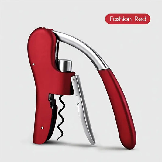 Elegant & Easy-to-Use Wine Bottle Opener - Durable Zinc Alloy, Spiral Corkscrew Tool, Perfect for Home, Bar, and Restaurant Use, Bar Essentials | Elegant Wine Opener | Durable Metal Opener