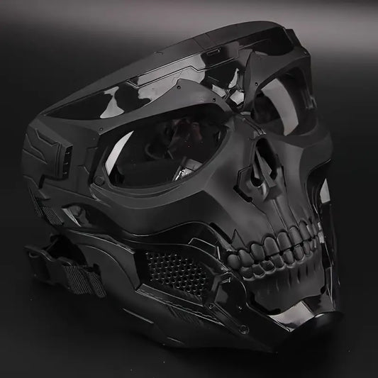 FAST Skull Mask And Helmet Set, Adjustable Knob for Outdoor Activities for Cosplay Photo Props, Bar Club Rave Party Supplies, Gift & Collection, Halloween Music Festival
