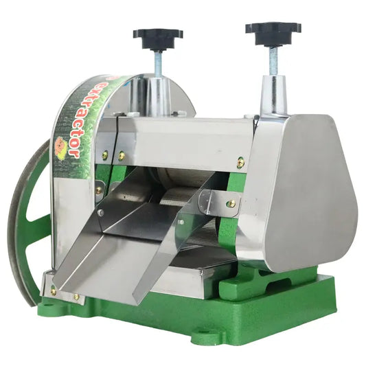 Hand-Cranked Sugarcane Machine 3 Rollers 6CM Inlet High Juicing Rate for Fruit Store Buffet