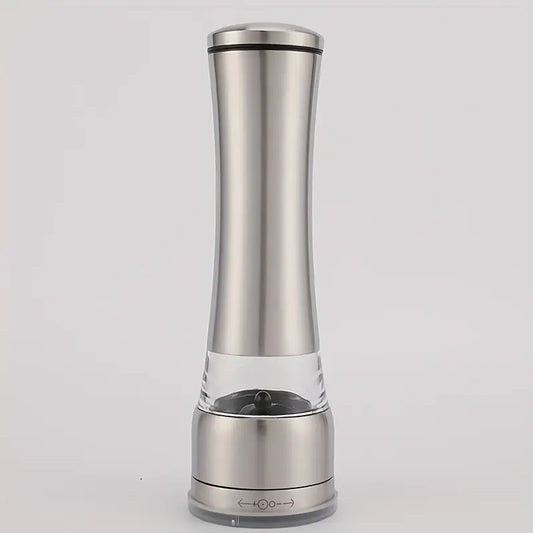 Stainless Steel Manual Pepper Grinder - Adjustable Thickness, Large Capacity, Portable Design for Outdoor Cooking & Home Use, Perfect for Black/White Pepper