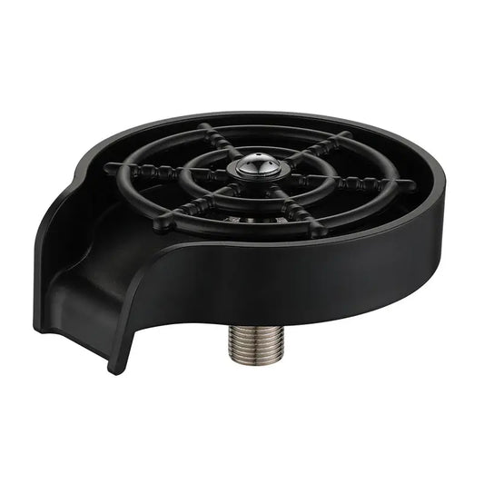 1pc Sink high-pressure household bar counter stainless steel automatic press cup washer, coffee shop no cleaning rinse faucet