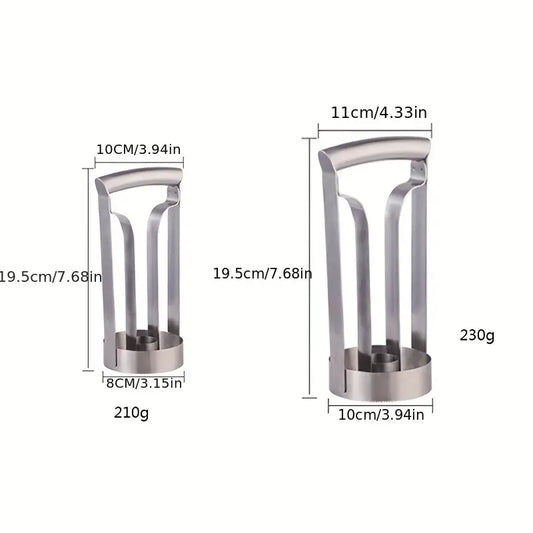 1pc Stainless Steel Pineapple Corer & Slicer - Effortless Pineapple Meat Extractor with Dual Curved Blades, Handheld Fruit Peeler for Kitchen Use, Ideal for Perfectly Cored Pineapples, Pineapple Core Remover