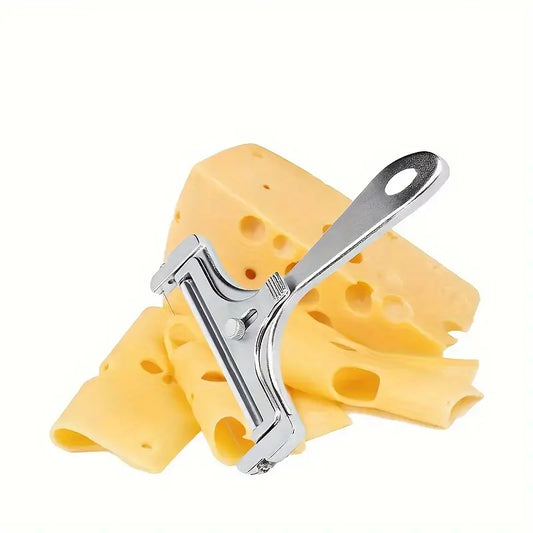 Adjustable Stainless Steel Cheese Slicer | Cheese Cutter Wire Grater Kitchen Gadget, 1pc