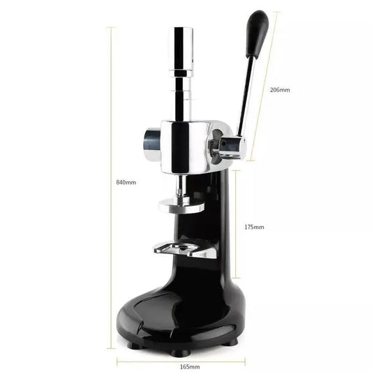 Stainless Steel Manual Coffee Tamper, Commercial Manual Coffee Tamper, Manual Quantitative Coffee Tamper Powder Pressing Machine Coffee Distributor, 57.5mm Diameters