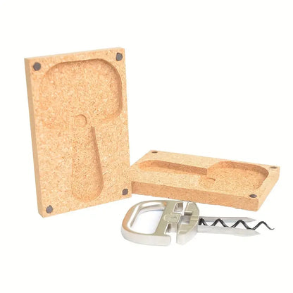 Durable Stainless Steel Wine Puller & Bottle Opener Set - Cork Extractor with Holder Case - Ideal for Christmas and Valentine's Day Gifts
