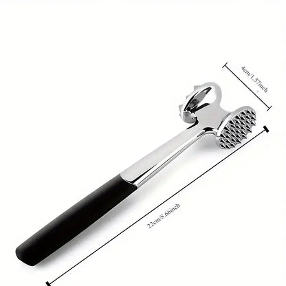 Stainless Steel Meat Tenderizer Mallet - Dual-Sided