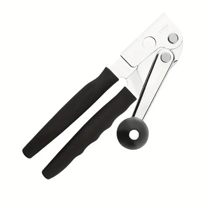 Can Opener with Lever | Stainless Steel Construction, Non-Slip Grip - Commercial & Home Kitchen Use - Easy Can Opening Tool for Restaurants, Households - Durable Can Opener for Heavy-Duty Cans & Bottles
