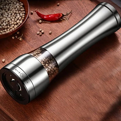 Stainless Steel Manual Pepper Grinder - Adjustable Thickness, Large Capacity, Portable Design for Outdoor Cooking & Home Use, Perfect for Black/White Pepper