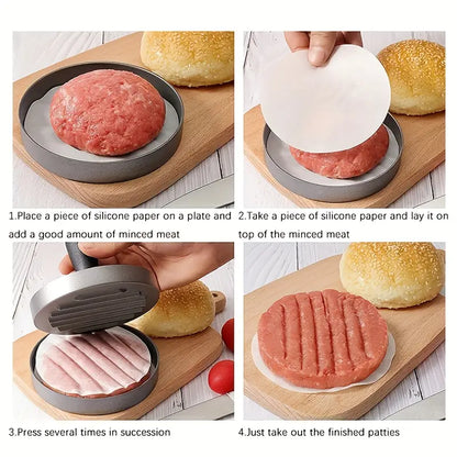 Set, Burger Press Hamburger Patty Paper, Non-Stick Meat Press Set And Meat Separation Paper, Kitchen Gadgets, Kitchen Accessories father gift