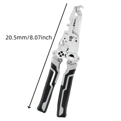 1PC18-in-1 Foldable Wire Stripper Manual Tool for Stripping, Cutting, Wrenching, Holding, Twisting, Pulling Nails, Screwdriver, with Convenient Storage Design, Suitable for Electricians, Home, Construction Sites