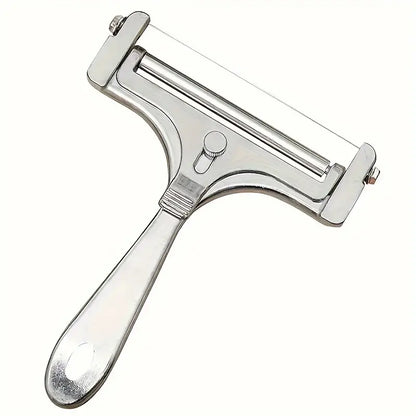 Adjustable Stainless Steel Cheese Slicer | Cheese Cutter Wire Grater Kitchen Gadget, 1pc