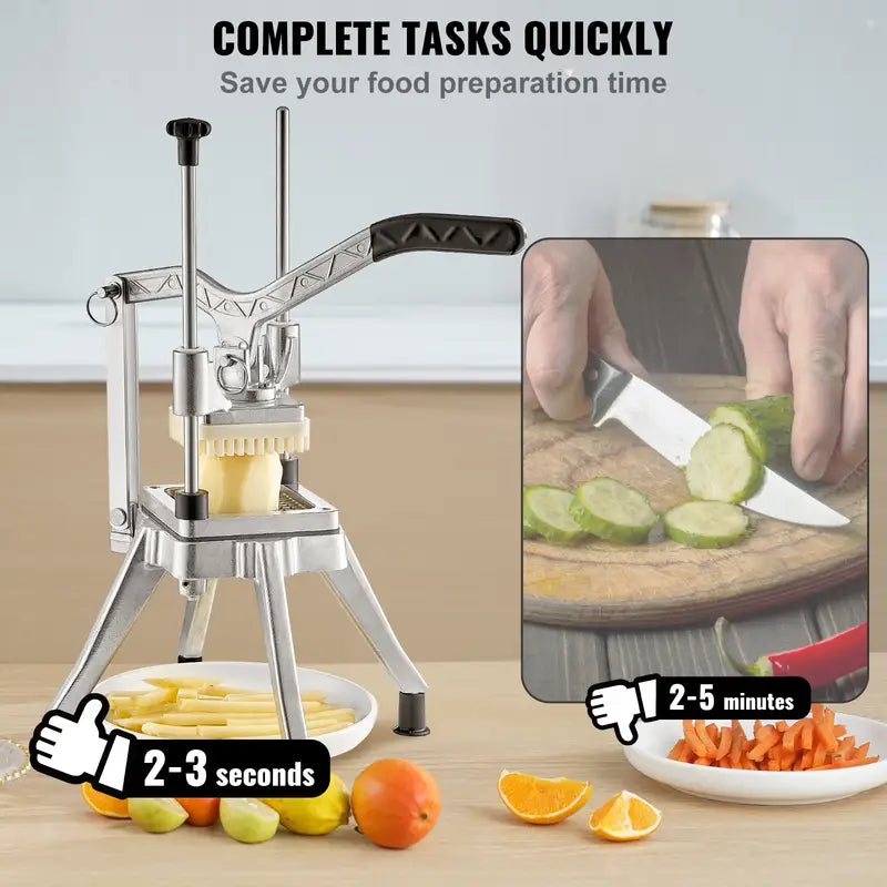 Commercial Chopper Commercial Vegetable Chopper with 4 Blades Fruits Dicer