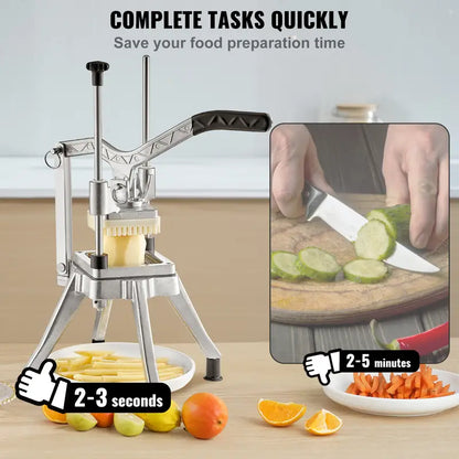 Commercial Chopper Commercial Vegetable Chopper with 4 Blades Fruits Dicer