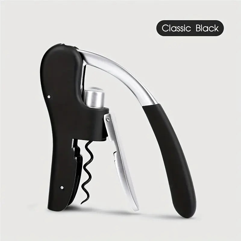 Elegant & Easy-to-Use Wine Bottle Opener - Durable Zinc Alloy, Spiral Corkscrew Tool, Perfect for Home, Bar, and Restaurant Use, Bar Essentials | Elegant Wine Opener | Durable Metal Opener
