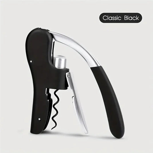 Elegant & Easy-to-Use Wine Bottle Opener - Durable Zinc Alloy, Spiral Corkscrew Tool, Perfect for Home, Bar, and Restaurant Use, Bar Essentials | Elegant Wine Opener | Durable Metal Opener